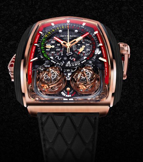 Jacob & Co Replica watch TT200.40.NS.NK.A Grand Complication Masterpieces Twin Turbo Furious